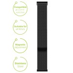 Détails Bracelet milanais Smartwatch iS noir