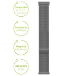 Détails Bracelet milanais Smartwatch iS de couleur argent