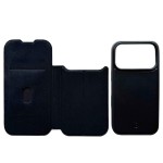 Coque portefeuille magnétique en cuir pour iPhone