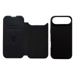 Coque portefeuille magnétique en cuir iPhone - iServices