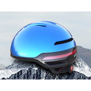 Zonzou Smart Helmet Bleu en contexte d'usage