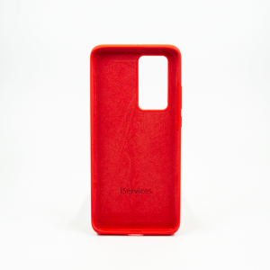 Coque Silicone Liquide Huawei rouge arrière