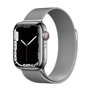 Bracelet Milanais Argent avec Apple Watch