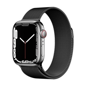 Bracelet Milanais Noir avec Apple Watch