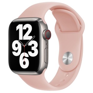 Bracelet en Silicone pour Apple Watch sable avec montre