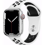 Bracelet Sport Blanc-Noir avec Apple Watch