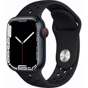 Bracelet Sport Noir-Noir avec Apple Watch