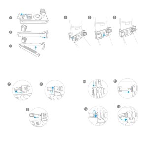 Instruções de uso do Suporte de Alsa Action Cam Pgytech