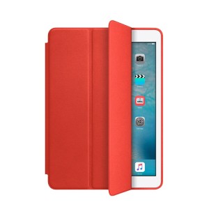 Étui en Cuir iPad Rouge vertical