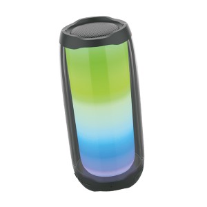 Enceinte Bluetooth Lumineuse avec des lumières vertes et bleues