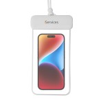 Pochette Étanche pour Smartphone Blanche avant