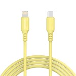 Câble USB-C Lightning Charge Rapide jaune